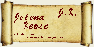 Jelena Kepić vizit kartica